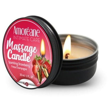 a candle that is inside of a tin